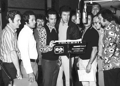 A CBS Studio session during the making of "200 Years of Country Music".
