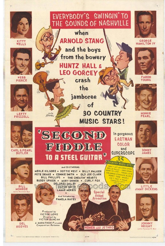 1965 Movie: Second Fiddle To A Steel Guitar CAST: The Bowery Boys, Pamela Hayes, Sonny James,
