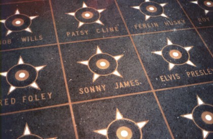 Sonny, Patsy Cline, Ferlin Husky and Elvis Presley were among the original stars placed in the