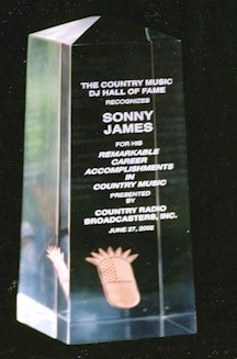 June, 2002 CAREER ACHIEVEMENT AWARD The Country Music DJ Hall of Fame and Country Radio Broadcasters,