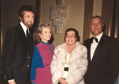 The James’ and the Arnolds enjoy an evening of entertainment. Sonny, wife Doris, Sally and Eddy