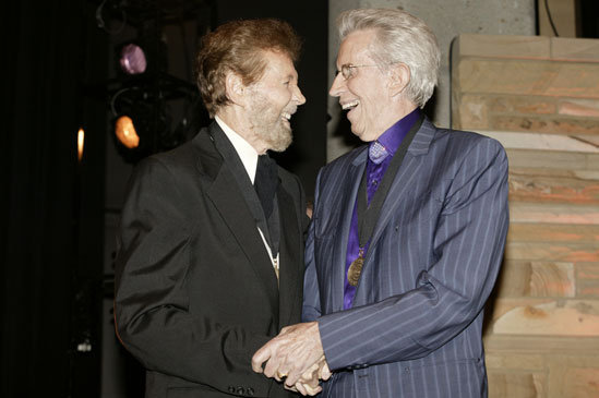 Sonny receives his Medallion from his dear long-time friend Porter Wagoner.
